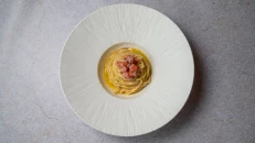 Spaghetti al Burro & Viola Tartare