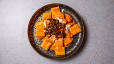 Paccheri with Veal Short Ribs & Stracciatella