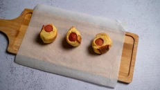 Mini byrek sfoliat me salsice