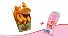 Foodini Churros me Krem Biskote + Lipton Ice Tea Mjedër