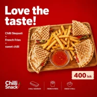 Chilli Chicken Skepasti & French Fries