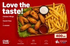10 Spring Rolls + French Fries