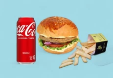 Coca Cola & Chicken Burger & Patate