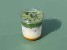 Matcha with Passion Fruit