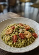 rizoto pesto & karkalec