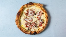 Pizza a la crema