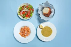 Supë + Sallatë + Pasta