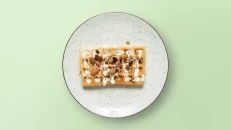 Waffle Çokollatë e Bardhë & Fruta të Thata