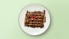 Waffle Nutella Fruta të Freskëta