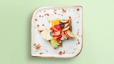Waffle Fruta të Freskëta
