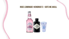 Rose lemonade + Hendrick's gin + gote me akull 