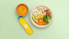 Supë & Sallatë Bowl Pule & Lëng Portokalli