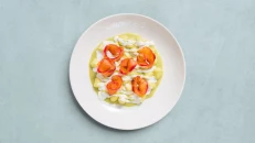 Gnocchi me Krem Brokoli Stracciatella Salmon Të Regjur