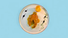 Salmon me Portokall