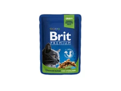 Brit Premium Cat Pouches Chicken Slices for Sterilised