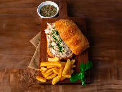 CG - Philly Chicken & Cheese Sandwich (with French fries)