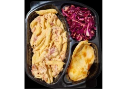 Penne, Pançetë, Fileto Pule e Pjekur në Skarë, Lakër e Kuqe