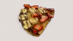    Krep Nutella Banane Luleshtrydhe