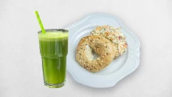 Vegetarian Bagel + Leng i Fresket 
