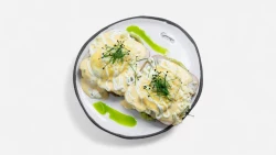 Pancake me Salmon të Tymosur & Krem Djathi