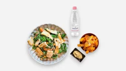 Kale Salad + Chicken + Truffle & Parmesan Fries + Water