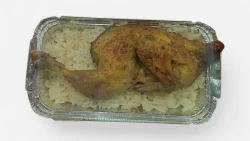 Pilaf gjysem zogu me leng pa sallate
