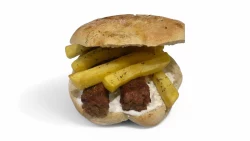 Bukë me 2x Qofte & Patate