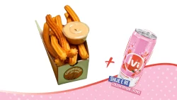 Foodini Churros me Çokollatë Kinder Bueno + Ivi Luleshtrydhe