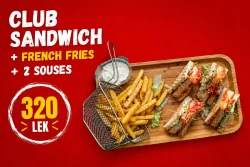 Club Sandwich & Patate & Salca Chilli
